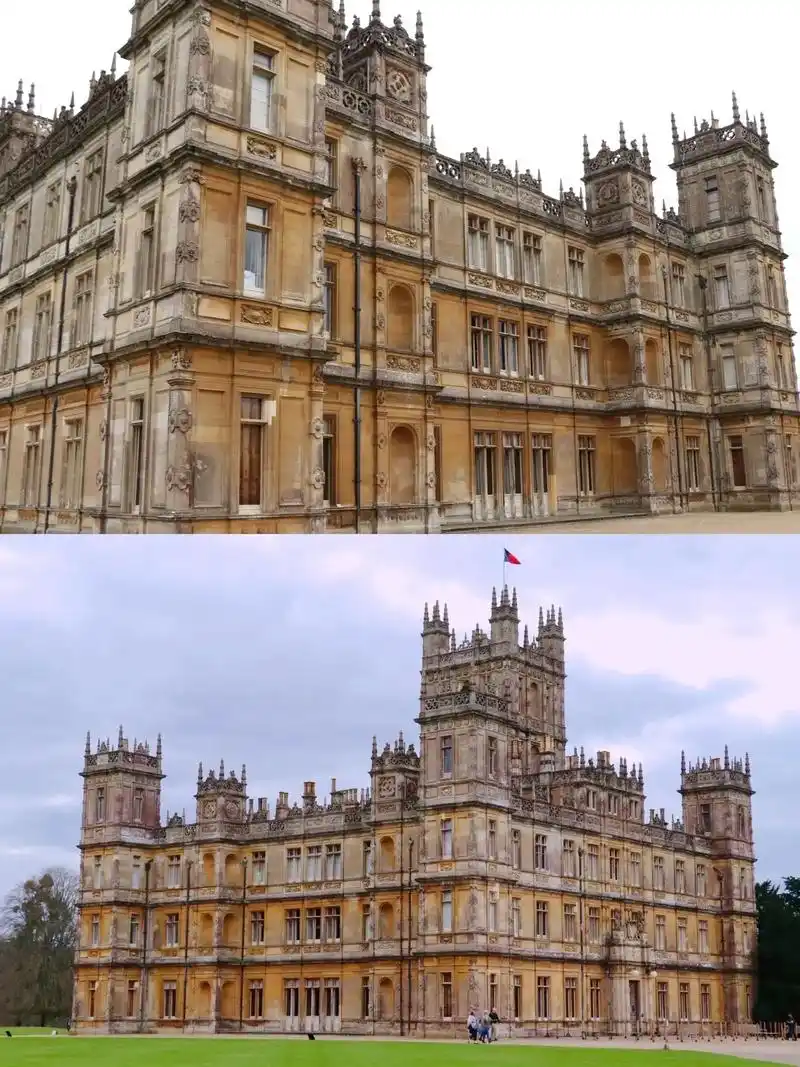 漫步在现实的唐顿庄园.海克利尔城堡highclere cas - 抖音
