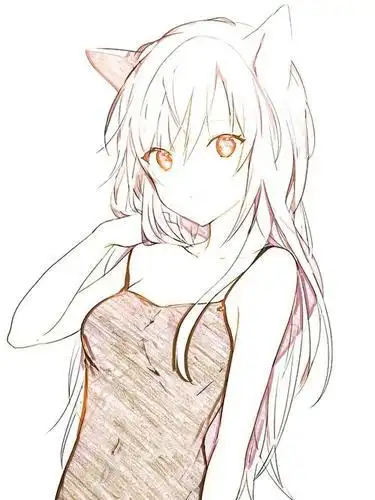 动漫女生头像女生头像闺蜜头像团头简笔画二次元少女简笔画彩色二次元