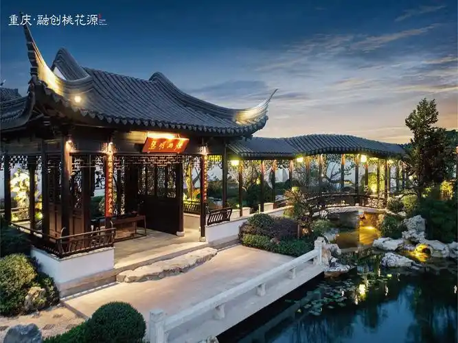 中式合院别墅苏州园林风格