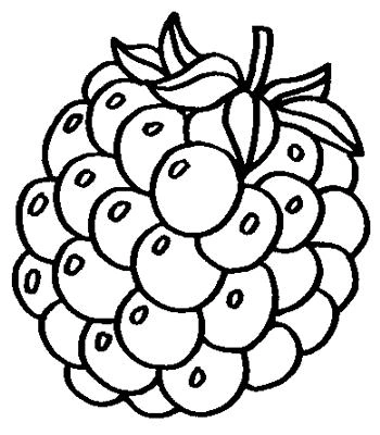 幼儿填色图片-水果