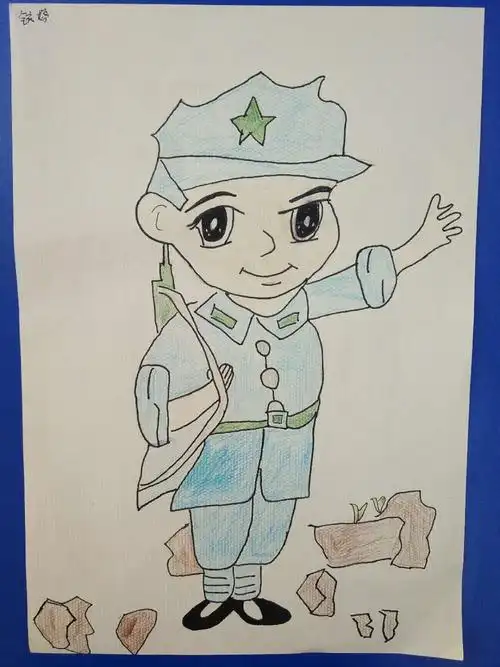 这是我学习画的小八路