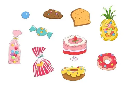 可耐的甜点,我画简笔画好像不好看(~ε(#~)