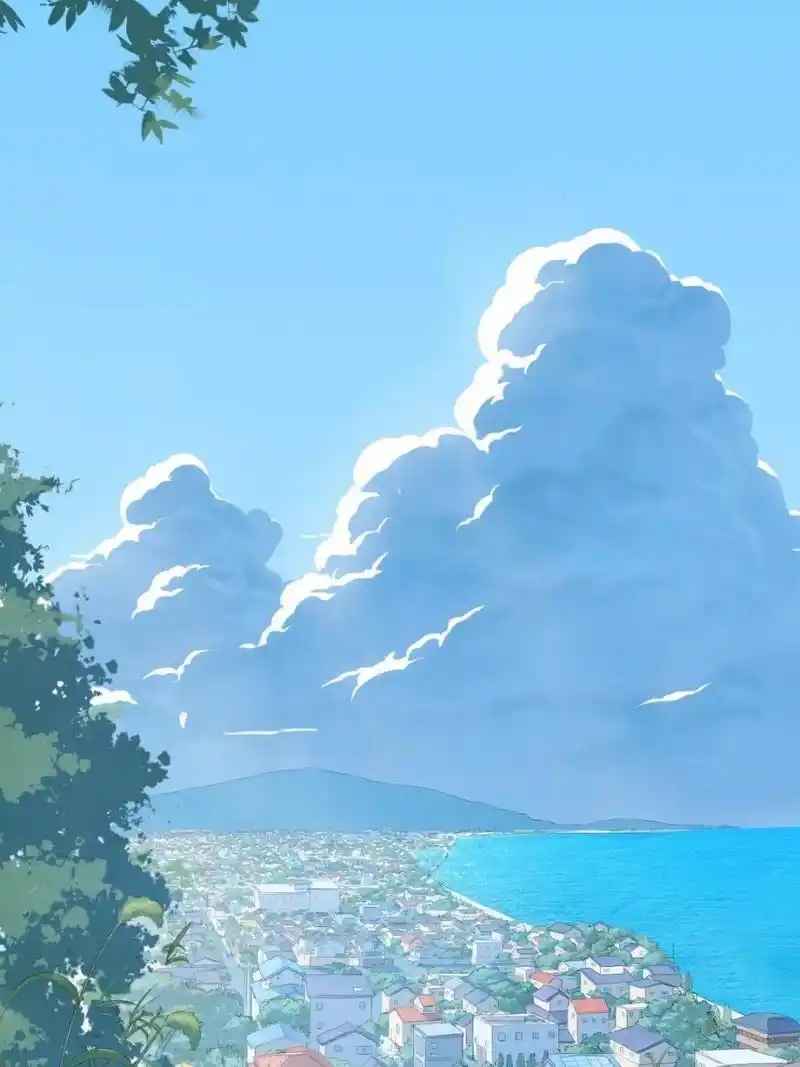 壁纸分享|日系动漫风街道壁纸 最近上海阴雨连绵,好期待春暖花开呀 给