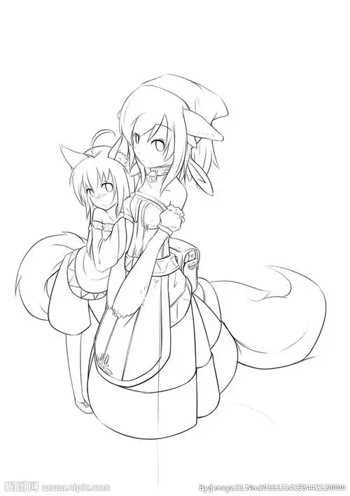 卡通 线稿设计图__动漫人物_动漫动画_设计图库_昵图网nipic.com