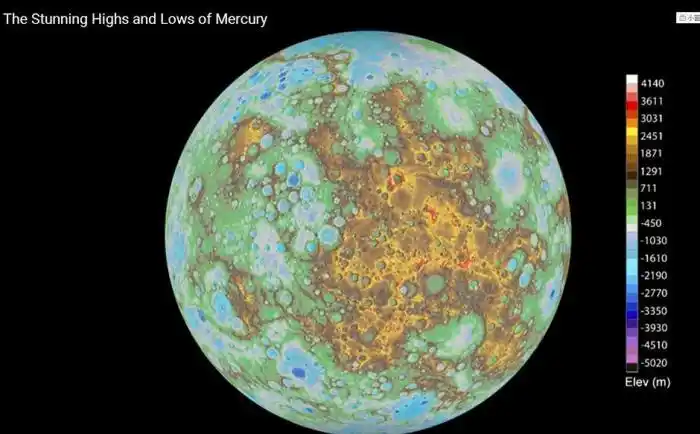 这也有利于让科学家更全面的了解水星的地表演化历史