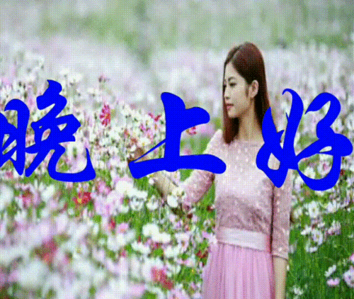 漂亮的晚上祝福美图,美女晚上好动态图片,晚安朋友们