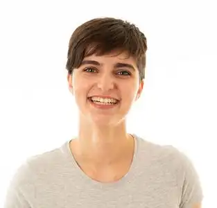 孤立在白色背景上的人积极的面部表情和情感概念.照片