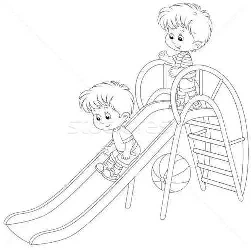 户外看书02简笔画户外寒假去哪玩画幼儿园教招幼师招聘面试简笔画