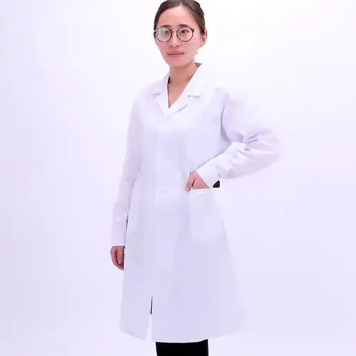 白大褂工作服长袖女医生服薄款白大衣男学生实验室护士服医师服女式
