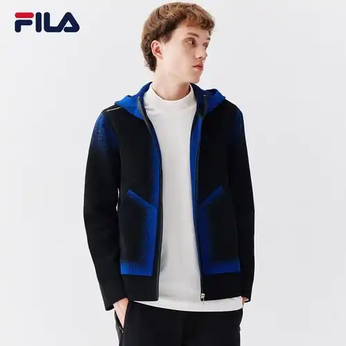 编织fila斐乐男士2020秋季新款商务休闲舒适运动毛衣
