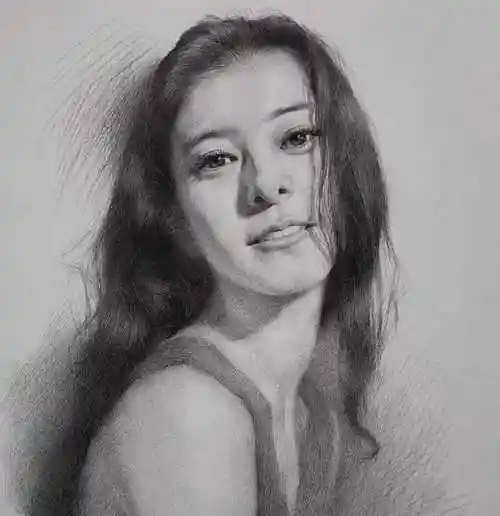 广州画室教程最全解析素描头像女青年画法