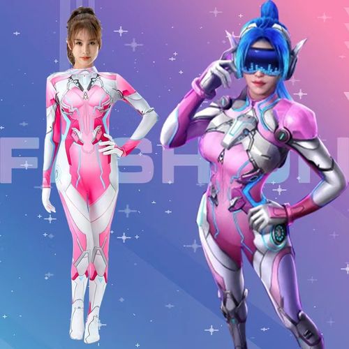 女款和平精英皮肤梦幻火箭101cos动漫服装连体衣紧身衣吃鸡游戏