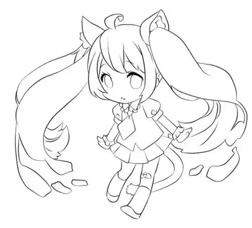 人物手绘线稿 超简单,适合初学者临摹