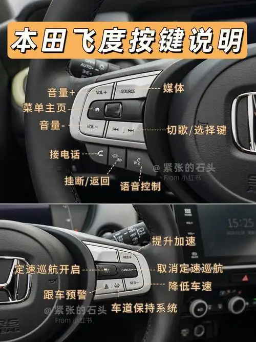 超硬核76本田飞度车内按键详细介绍0907
