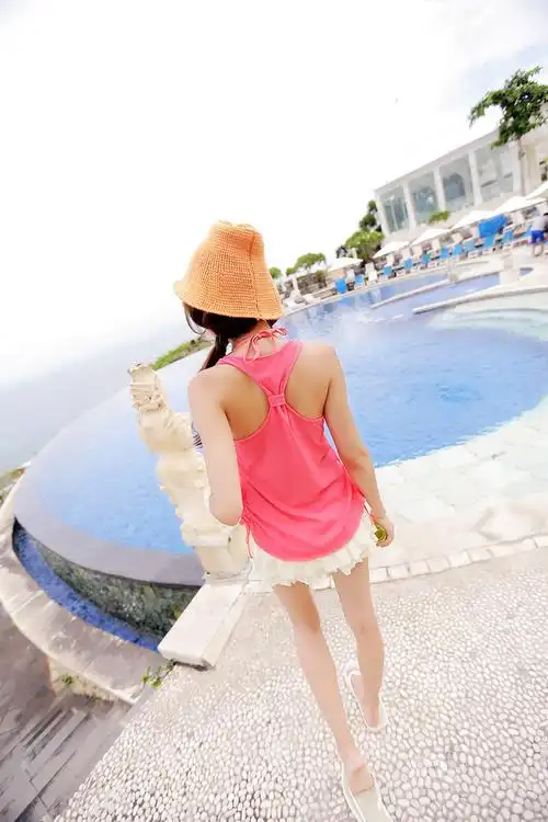 小胸钢托聚拢款泳装 比基尼四件套遮肚钢圈款女游泳衣 金格尔1301