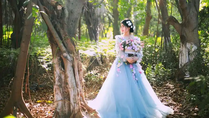 小清新森系女孩壁纸