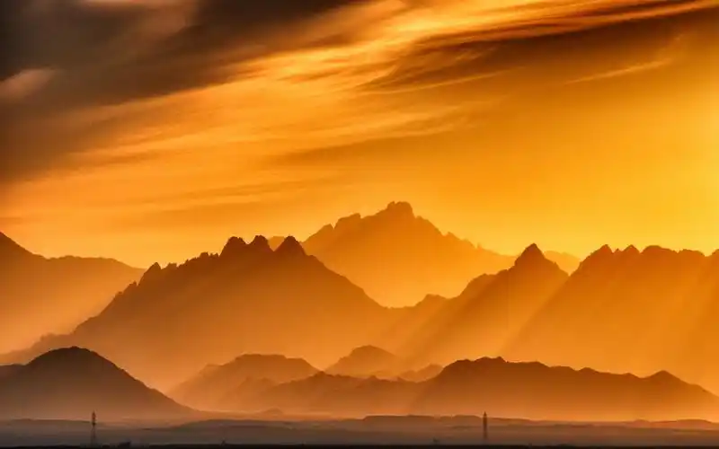 唯美迷人的黄昏风景图片桌面壁纸