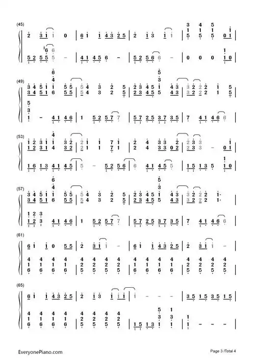 你不知道的事(完整版)-《恋爱通告》主题曲双手简谱预览3