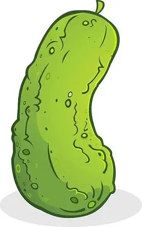 腌黄瓜,卡通