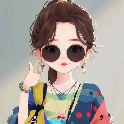 戴墨镜的女生,酷毙了#分享图片##女生头像##无水印头像##高清女头