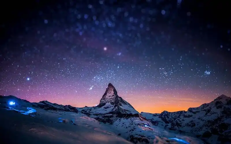 唯美星空风景高清夜晚天空夜景宇宙星星