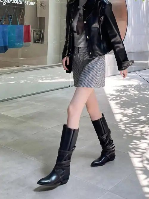 姐妹顶不佳了这款长靴抢疯了巨显腿细腿