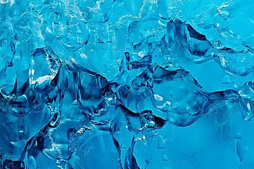 美国,阿拉斯加,特写,蓝色,结冰,冰山,漂浮,湾,夏天,早晨