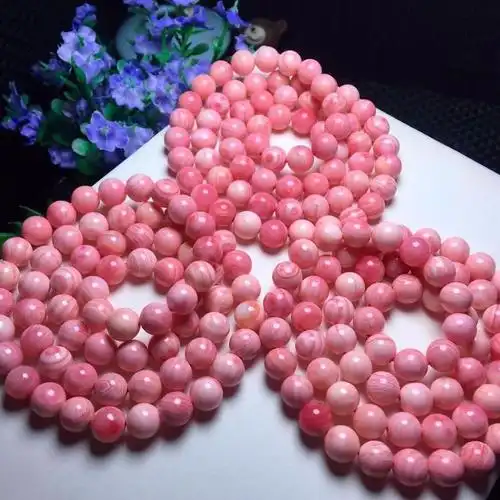 《天然女王贝手链女学生韩版粉贝壳珍珠手链闺蜜手串佛珠送礼物情侣