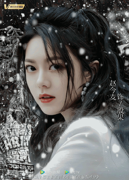 赵今麦在暴雪时分杀青剧照