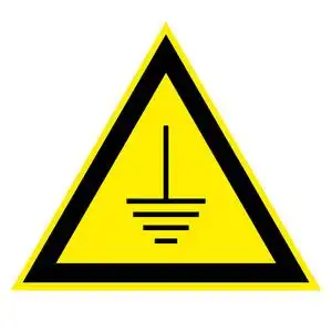 三角形的标志三角形标志接地电气设备照片