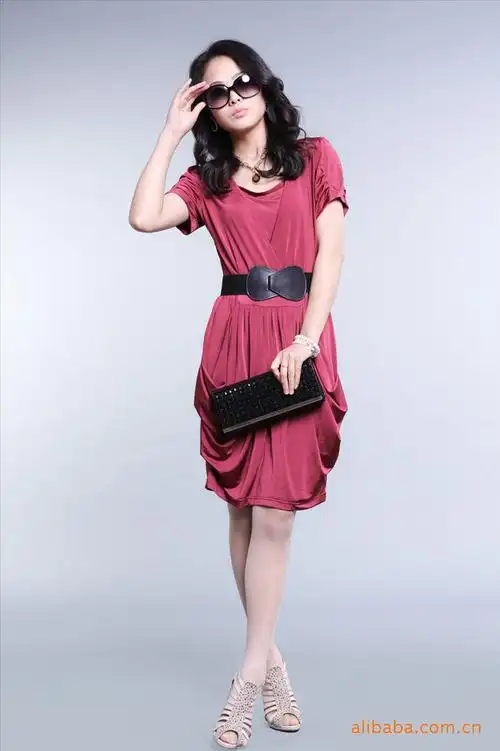 批发11新夏装杭派女装性感爆款时尚韩版修身短袖v领纯色连衣裙子