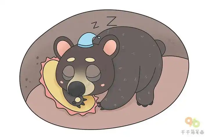 冬眠的小熊图片大全怎么画冬眠的小熊冬眠的小熊图片冬眠的小熊简笔画
