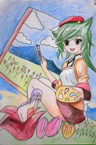 动漫人物/少儿绘画作品/儿童画/网络美术馆_中国少儿美术教育网