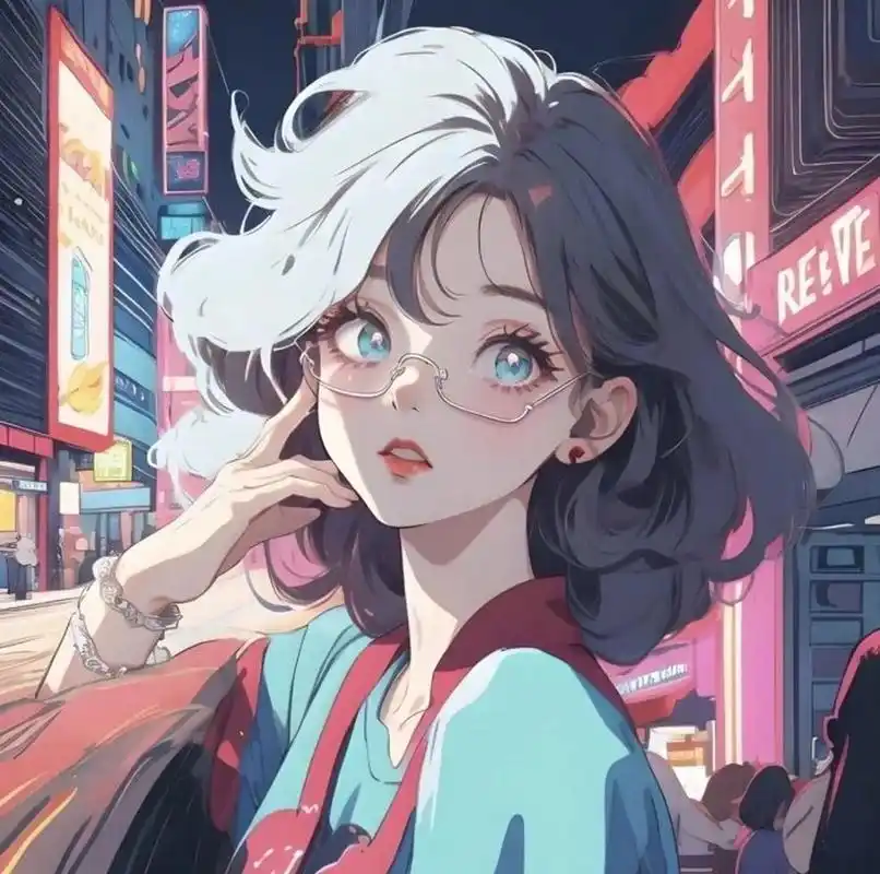 ins风绝美卡通女头 我该用什么去纪念你在我的生活里闪耀过78