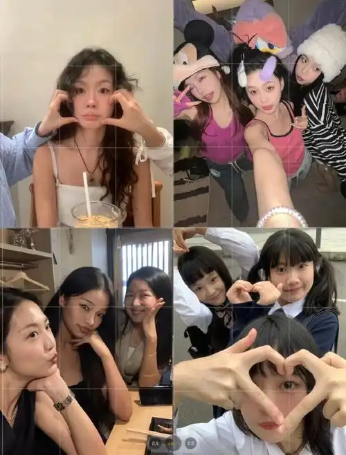 下次见面就这样拍照吧!三人拍照姿势get!