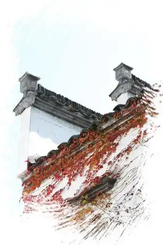 写意风景画, 尤以马头墙最具代表性, 因此,也被视为徽派建筑中的经典