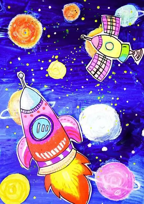 今天我们这节课的课程主题是《宇宙·星空》随着科技的发展进入太空