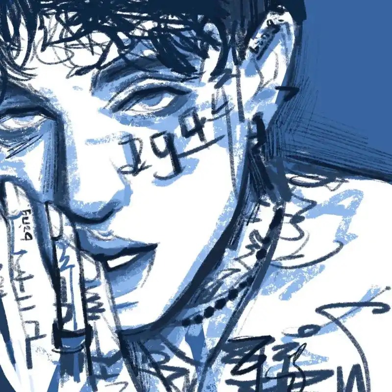 欧美艺术感抽象头像|小众(手绘头像88/100) 96工具99:procreate