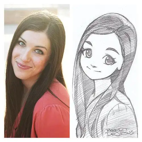 漫画铅笔画真人学习