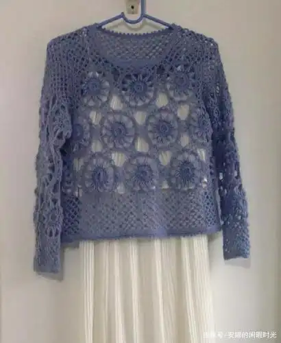 美美的钩针拼花衣