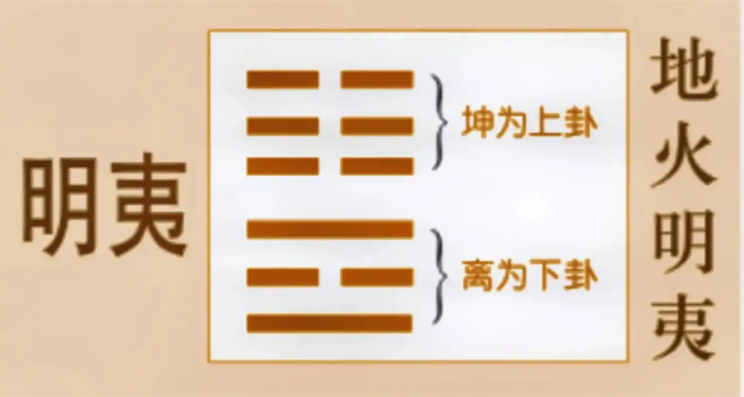 地火明夷:卦象 明夷卦,象征受伤,倒霉. - 抖音