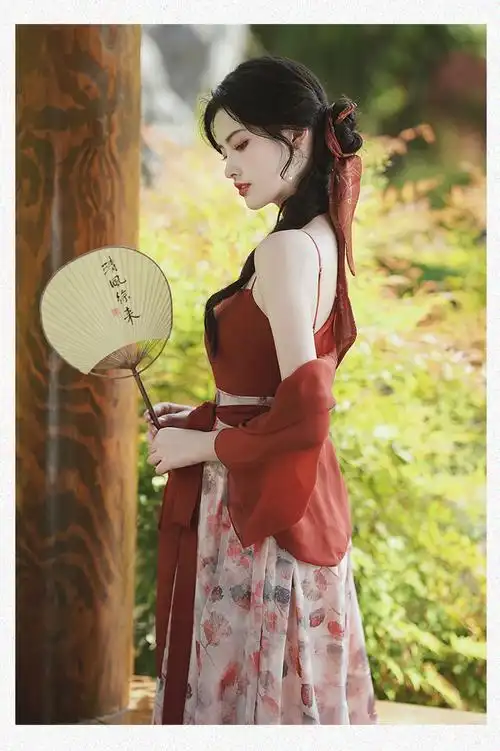 2024年新中式女装汉服古风抹胸吊带连衣裙开衫两件套日常裙子 - 17网