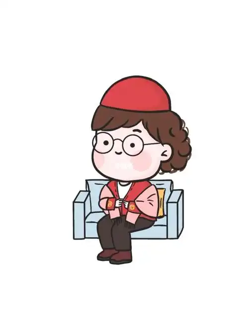 画一个春晚小品上的贾玲