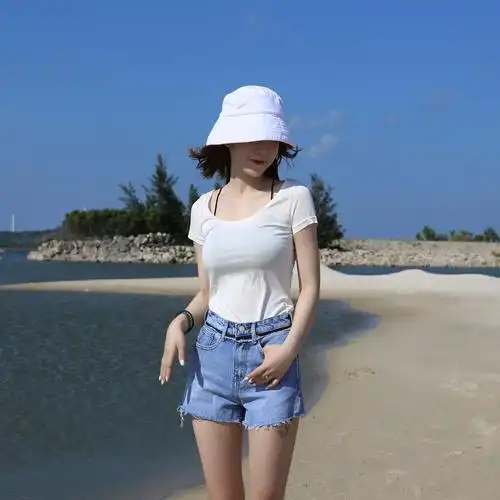 jeanshouse烟灰灰色女生短裤宽松韩版学生高腰夏天牛仔裤