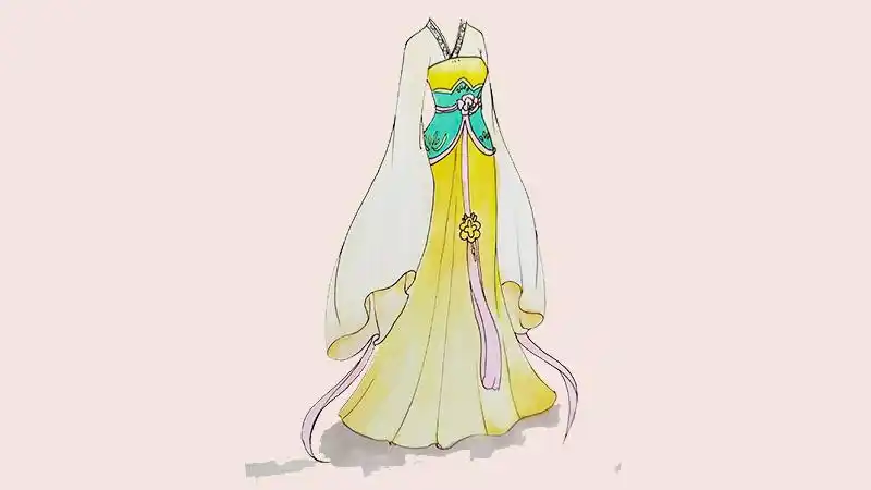 怎样画古装衣服