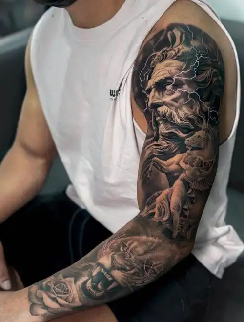 写实花臂纹身图案|平面|资讯|沪上由龙_原创文章-站酷(zcool)