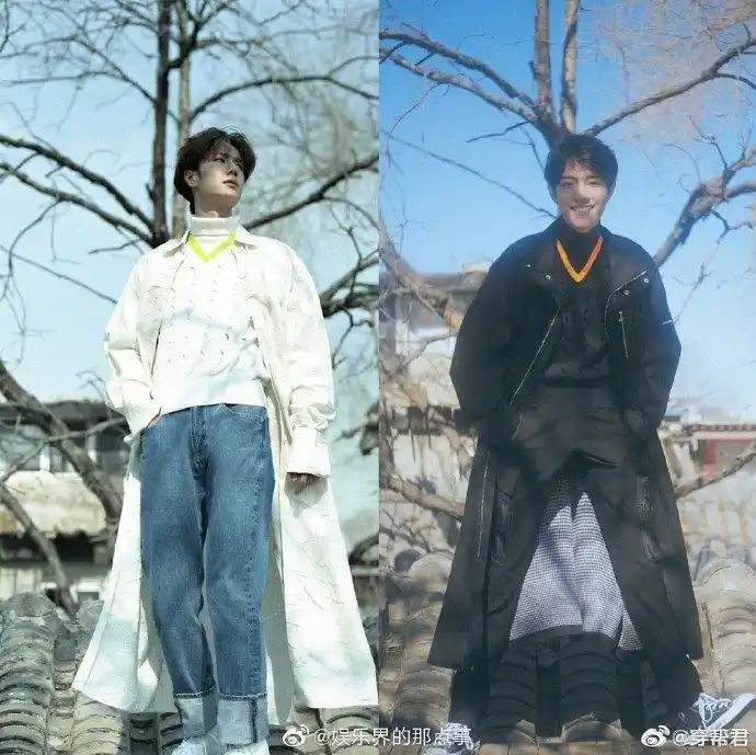 肖战王一博,一黑一白翩翩美少年,可以当情头了都!啊啊啊啊我腐了!