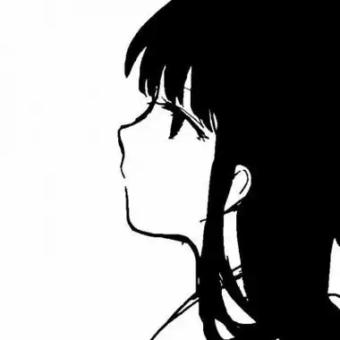 女生黑白手绘动漫头像图片