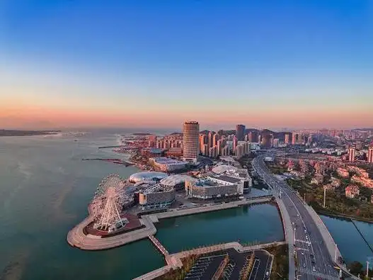 西海岸新区管委办公室主任傅跃鑫,西海岸新区发改局局长史桂龙等