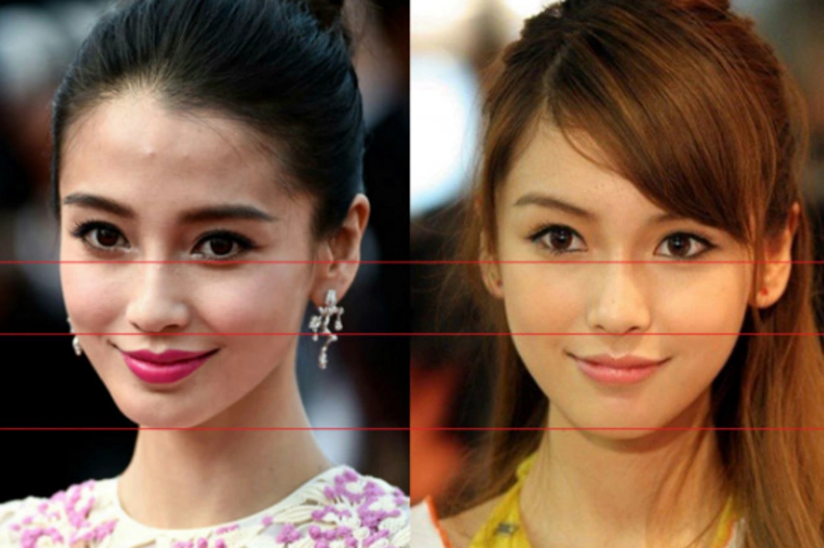 从对比图我们可以看到,杨颖变化最大的地方就是嘴部区域,这也是她变美